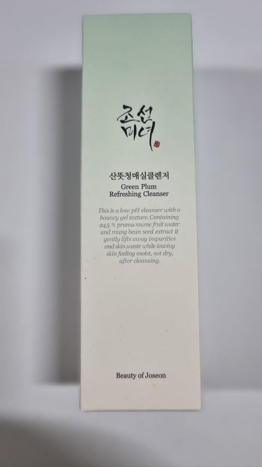 Beauty of Joseon Green Plum Refreshing Cleanser Gel Type Deep Pore Cleansing, Acne Face Wash, Blackhead Remover for All Skin Types, Korean Skincare 100ml, 3.38 fl.oz